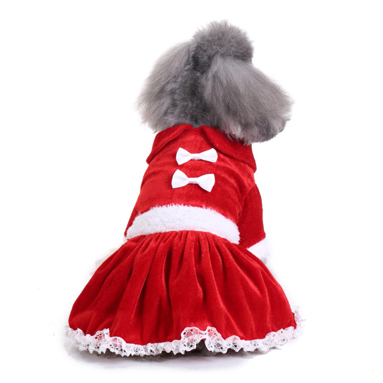 Pet clothes Christmas pet supplies outdoor dog walking clothes