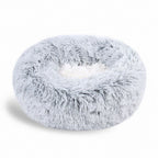 Round Pet Litter Fall And Winter Plush Cat Litter Color Blocking Dog Kennel Pet Bed Pet Mat