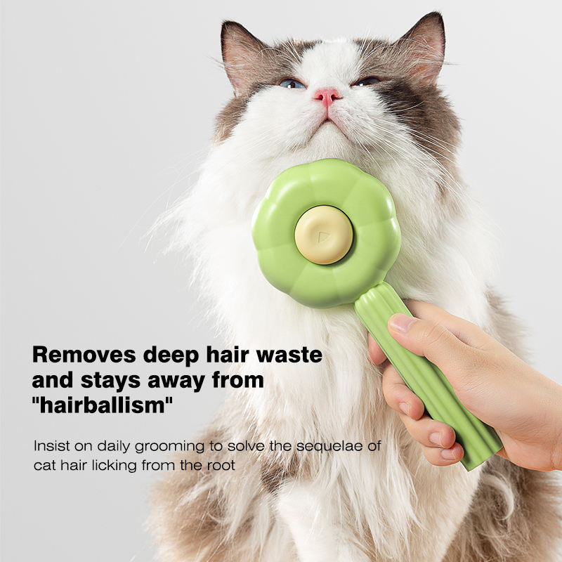 New Sunflower Pet Comb Cat Comb Pet Brush Pet Self-Cleaning Needle