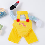 Pet Clothes Are Funny Take a Knife Transform Into a Pet Dog