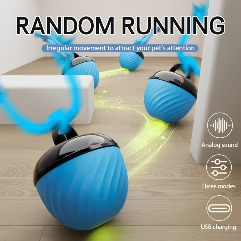 1 Interactive Intelligent Dog Ball Toy|Usb Charging,Bite