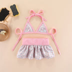 Summer Pet Clothing Pet Bikini Set Swimwear Teddy Beach Puppet Cat and Dog Clothing Pet Swimwear