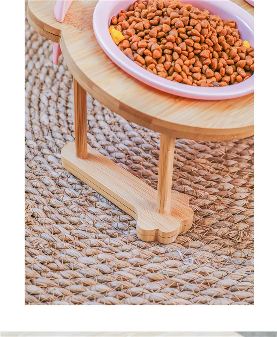 Ceramic Cat Bowl Dog Bowl Single and Double Pet Bowl Cat Dog