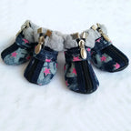 New Pet Clothing PUppy Denim Dog Shoes Non-Slip Breathable Shoe