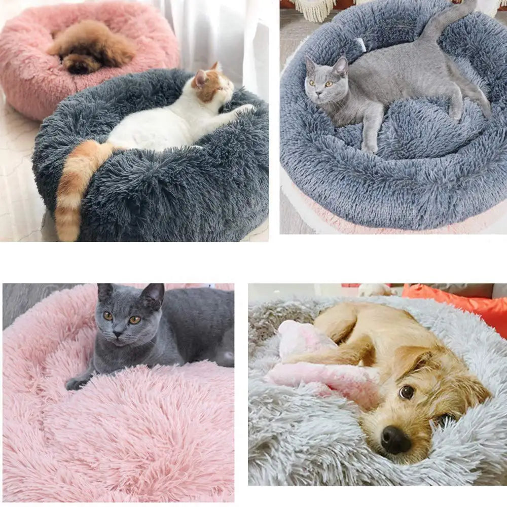 40-110Cm Round Pet Bed For Large Dog Bed Super Soft Cat Bed Long