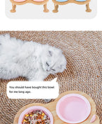 Ceramic Cat Bowl Dog Bowl Single and Double Pet Bowl Cat Dog