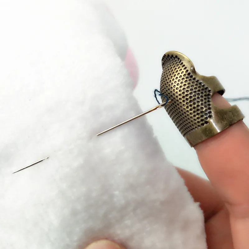 S Retro Finger Protector Antique Thimble Ring Handworking Needle