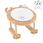 Ceramic Cat Bowl Dog Bowl Single and Double Pet Bowl Cat Dog