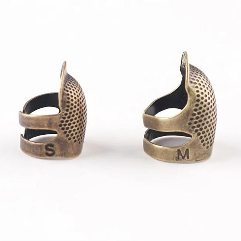 S Retro Finger Protector Antique Thimble Ring Handworking Needle