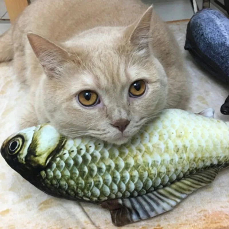 Simulation Fish Cat Toys Soft Plush Catnip Toy Interactive Cat