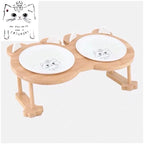 Ceramic Cat Bowl Dog Bowl Single and Double Pet Bowl Cat Dog