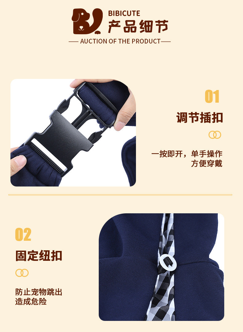 Adjustable Dog Backpack Breathable Pet Bag