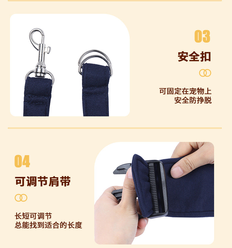 Adjustable Dog Backpack Breathable Pet Bag
