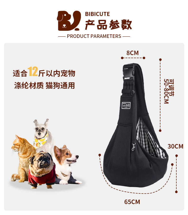 Adjustable Dog Backpack Breathable Pet Bag