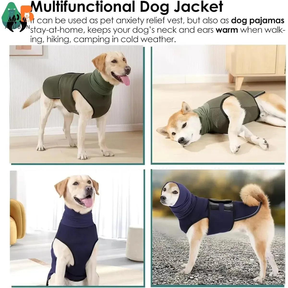 Dog Anxiety Vest,Thunder Jacket For Large Dog Calming Jacket With