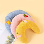 Cat Small Pillow Super Soft Half Donut Pet Calming Toy Joint