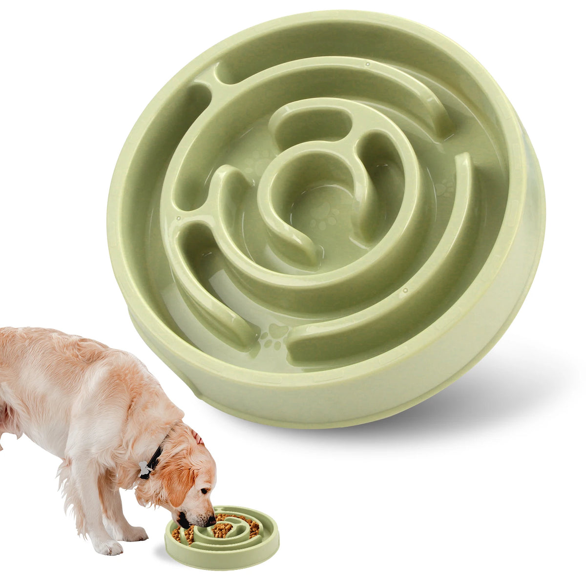 Pet Dog Slow Feeder Bowl Eco Dog Bowl Fun Non Slip Anti-Gulping