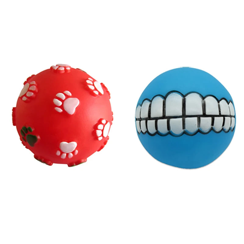 Diameter Pet Dog Ball Toys with Squeak for Small Dogs French