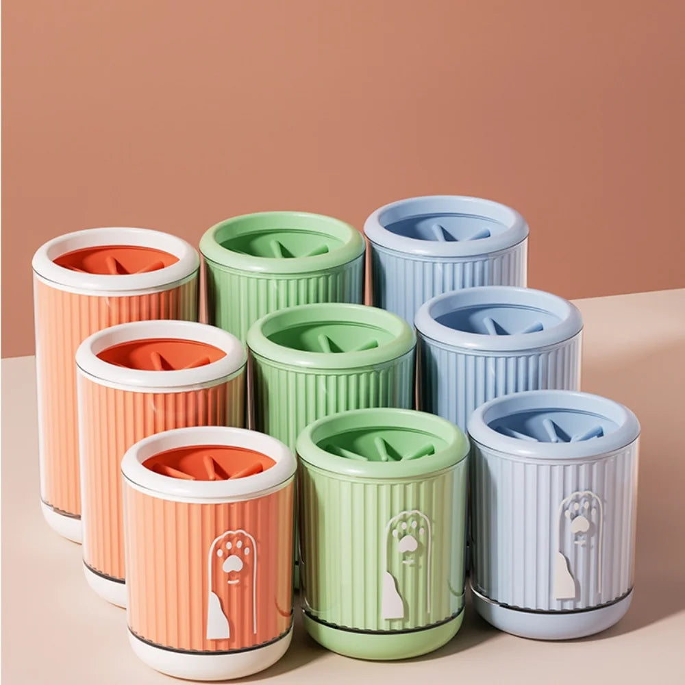No-Wipe Pet Paw Cleaner Cup: Portable Dog & Cat Foot Washer with