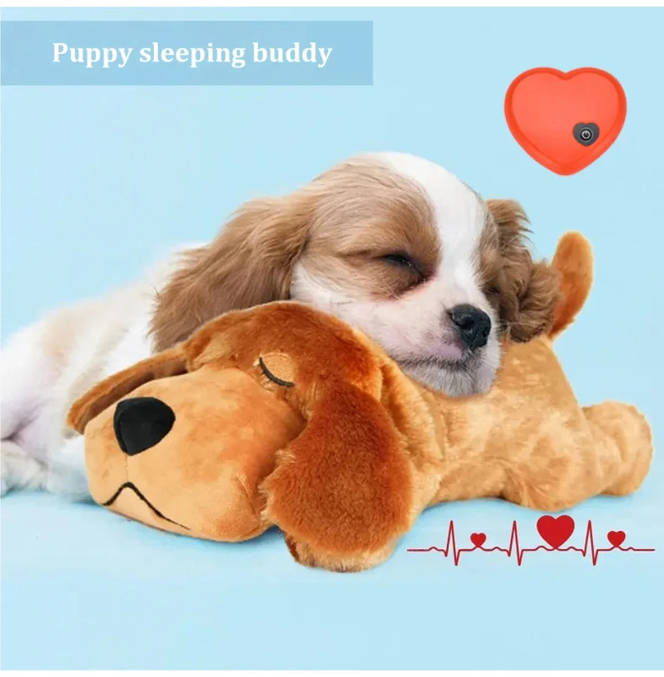 Plush Heartbeat Puppy Behavioral Training Toy Plush Pet Snuggle