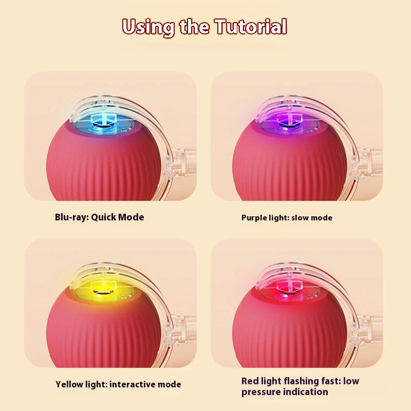 New Electric Cat Ball Toys Automatic Rolling Ball with Teaser Bird