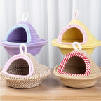 Warm Sleep Bird Cage Nest Handmade Weave Windproof Bird Hanging