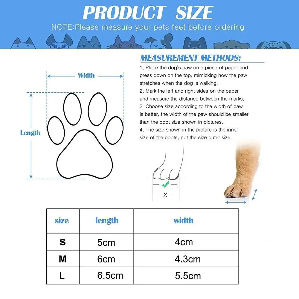 Pet Dog Shoes Socks Waterproof Cats Dogs Rubber Non-slip Socks, Knitting Warm Rain Snow Boots for Small Medium Pets Outdoor