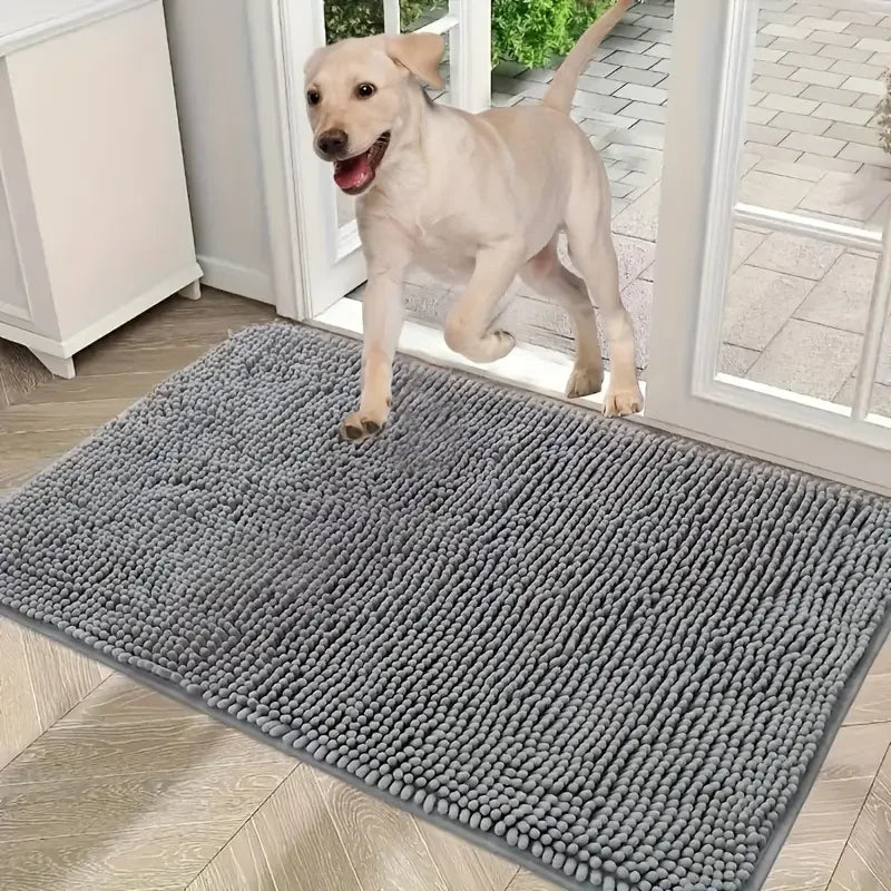 Dog Door Mat for Muddy Paws, ABSorbs Moisture and Dirt, ABSorbent