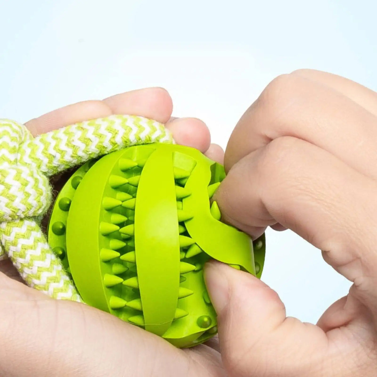 Dog Bite-Resistant Cotton Rope Treat Ball