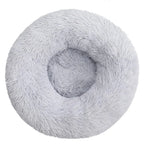 Round Pet Bed for Large Dog Bed Donut Long Plush Cat Bed for