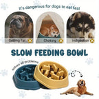 Dog Slow Feeder Bowl Anti-Choking Food Bowl for Dogs Slow Eating