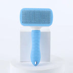 One Button Self Cleaning Pet Brush for Dogs Cats, Gentle Slicker