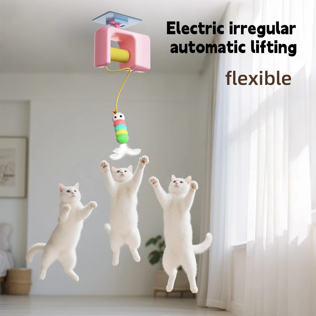 New Type of Electric Cat Toy with 2 Ropes Smart Hanging Door Auto