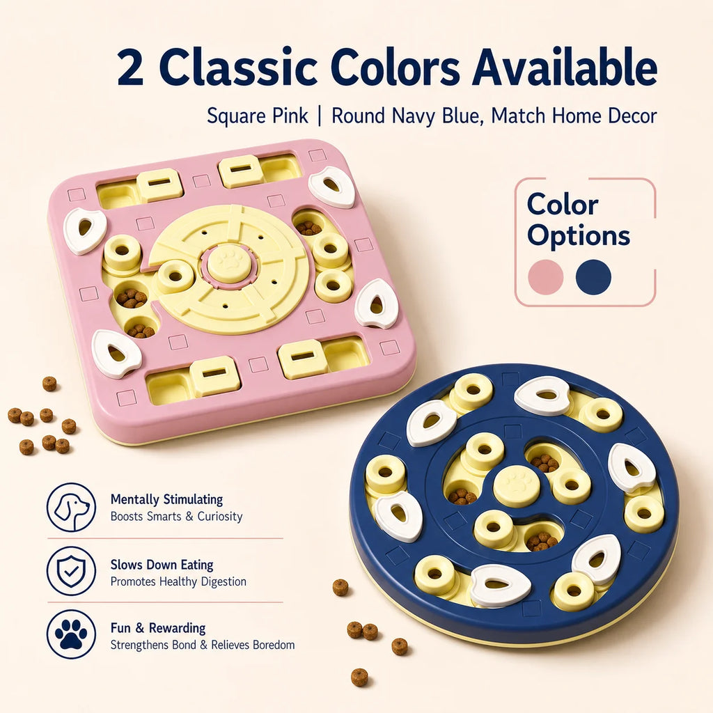 Dog PUzzle Feeder Interactivetreatdispensing Slow Feeder Bowl, Iq