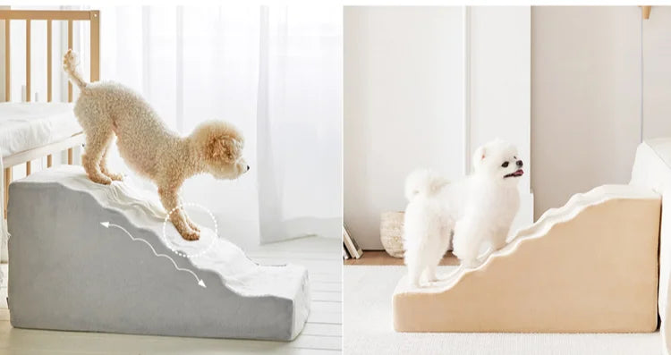 Dogs Stairs Bed Steps Protect Hip Bone Small Dog Anti-Slip Ladder
