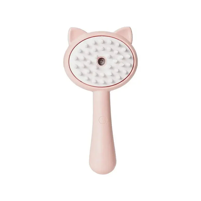 Pet Steam Brush Cat Dog Cleaning Steamy Spray Massage Beauty Comb