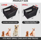 Waterproof Dog Car Seat Cover, Back Seat Extender Pet Hammock Bed