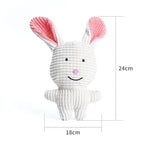 Cute Plush Toys Squeak Pet Cow Rabbit Animal Plush Toy Dog Chew