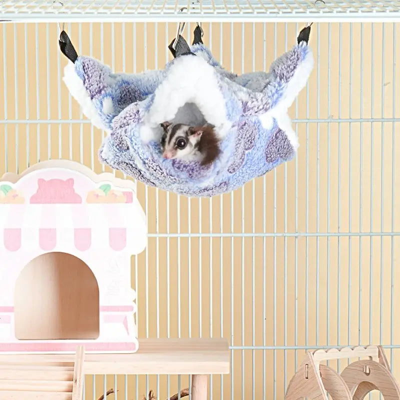 Hamster Hammock Small Pet Hanging Bed Double Warm Thickened