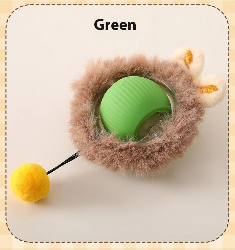 Cat Toys Intelligent Automatic Teasing Ball Silent Irregular