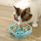 Pet Dog Slow Feeder Bowl Fun Non Slip Anti-Gulping Slower Food