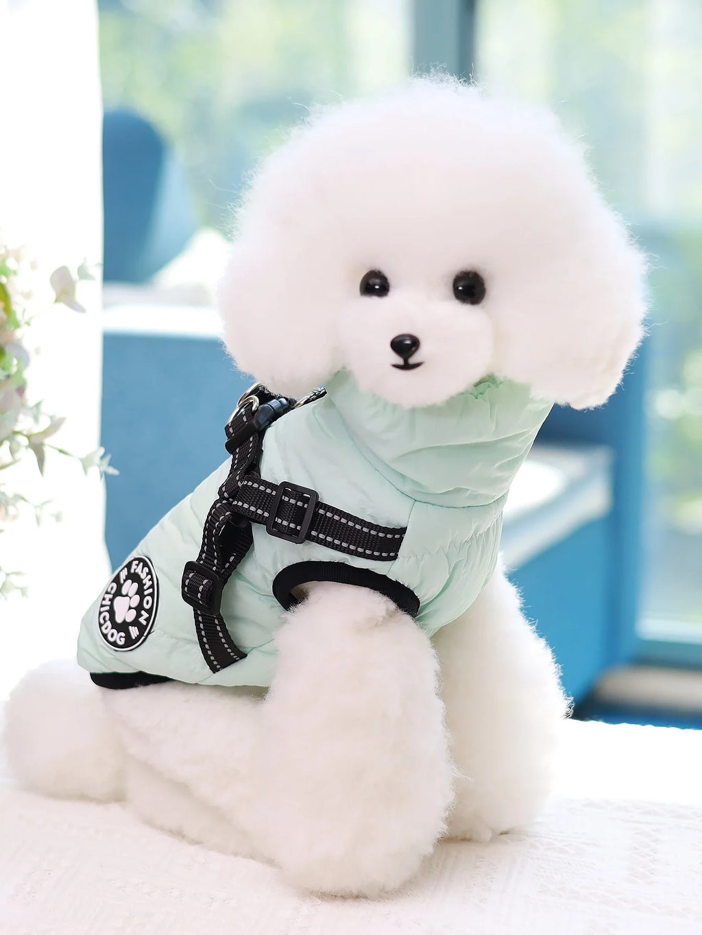 Comes with a Traction Ring, Pet Coat, Jacket, Three-Layer Thick