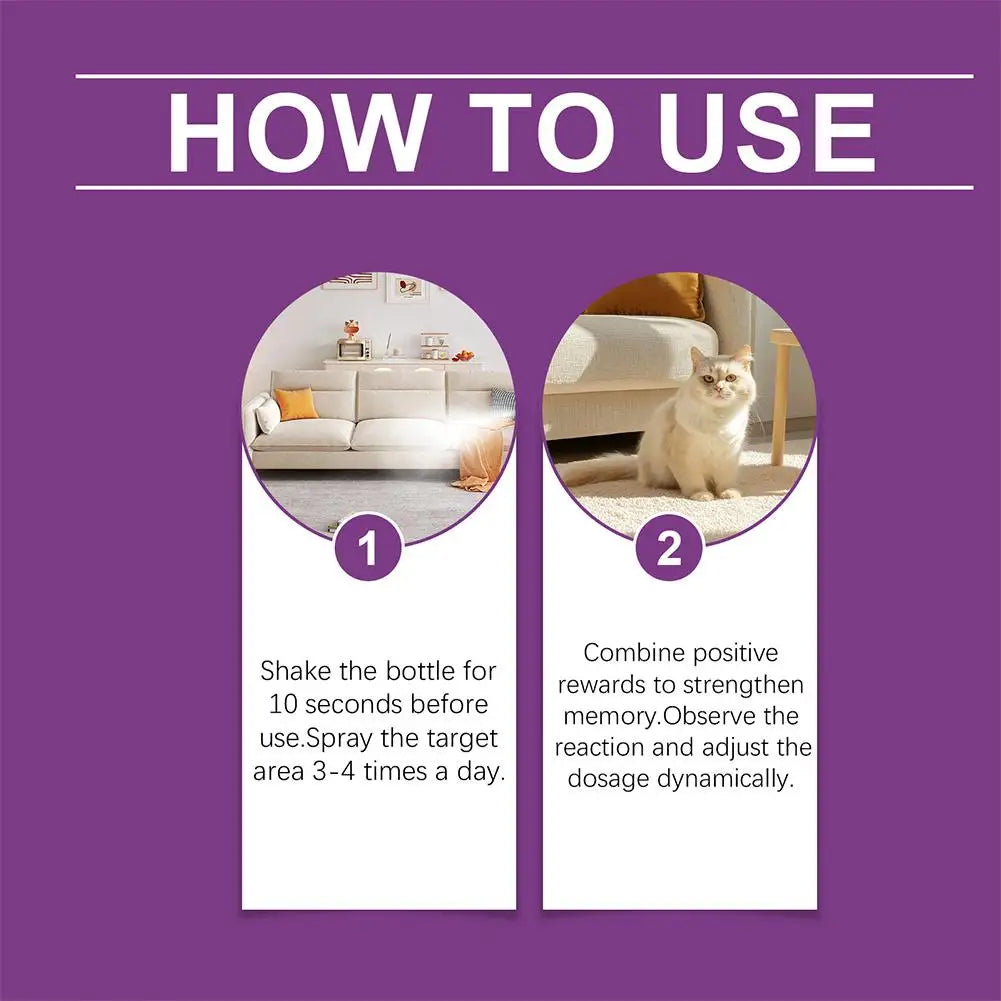 Pet Calming Spray Pet Pheromone Cat Emotional Soothing Spray Anti Stress Non-irritating Health Cleaning Supplies For Cats