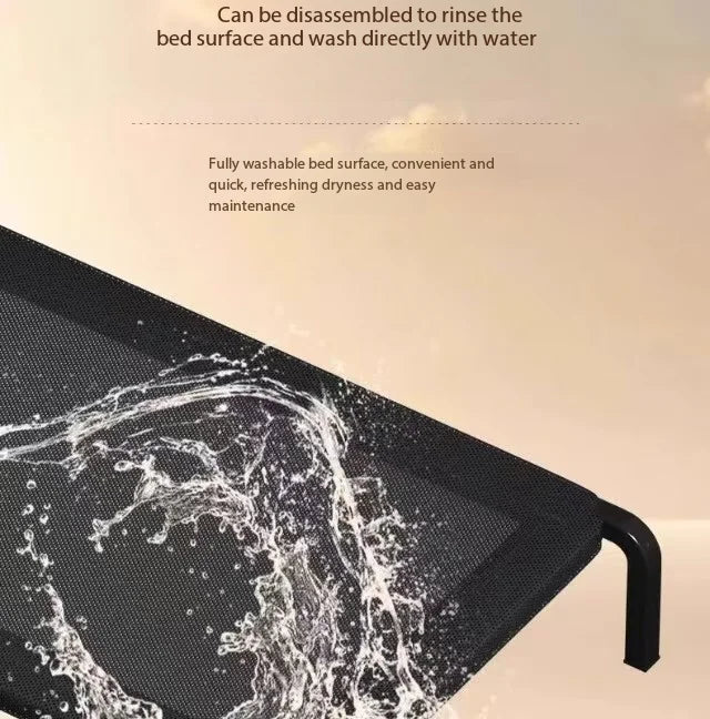 Cooling Elevated Dog Bed with Non-Slip Floor Protectors and