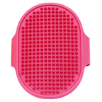 Pet Grooming Brush for Bath Massage, Silicone Bristle Deshedding