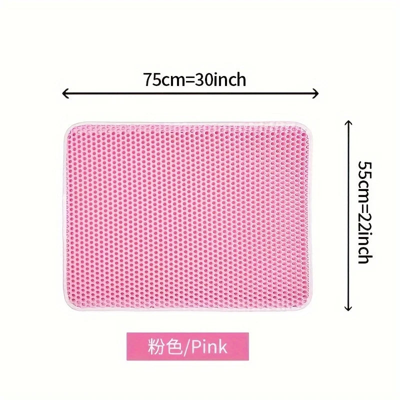Large Size Cat Litter Mat-Advanced Honeycomb Double Layer