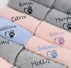Dog / Cat Blanket- Personalised Dog Blanket - PUppy Blanket - Paw