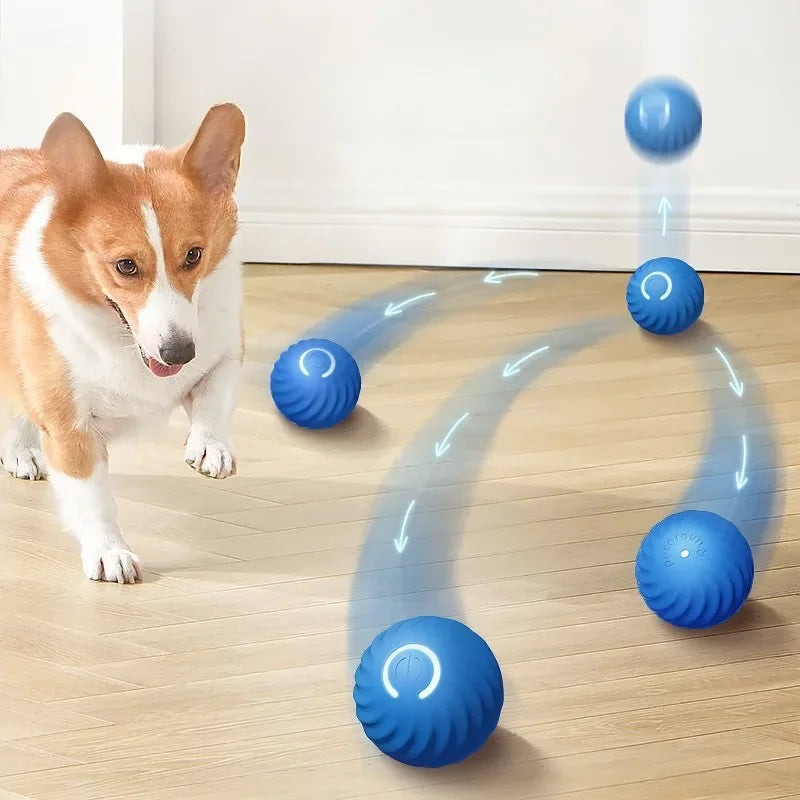 Pet Toy Ball Automatic Moving Dog Toy Ball Smart USB Jumping