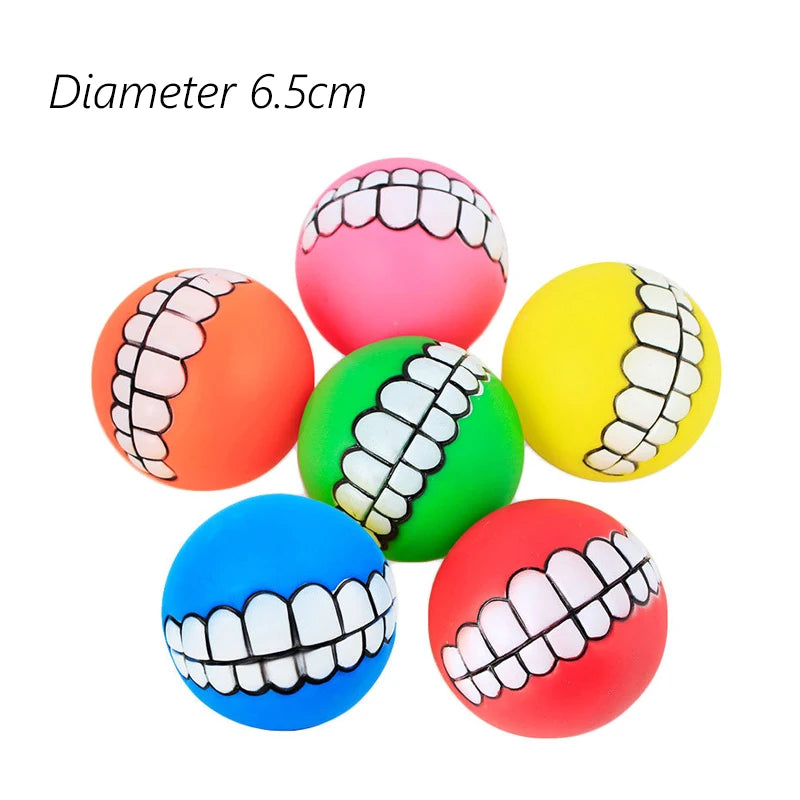 Diameter Pet Dog Ball Toys with Squeak for Small Dogs French