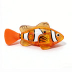 Pet Cat Toy LED Interactive Swimming Robot Fish Toy, Glowing